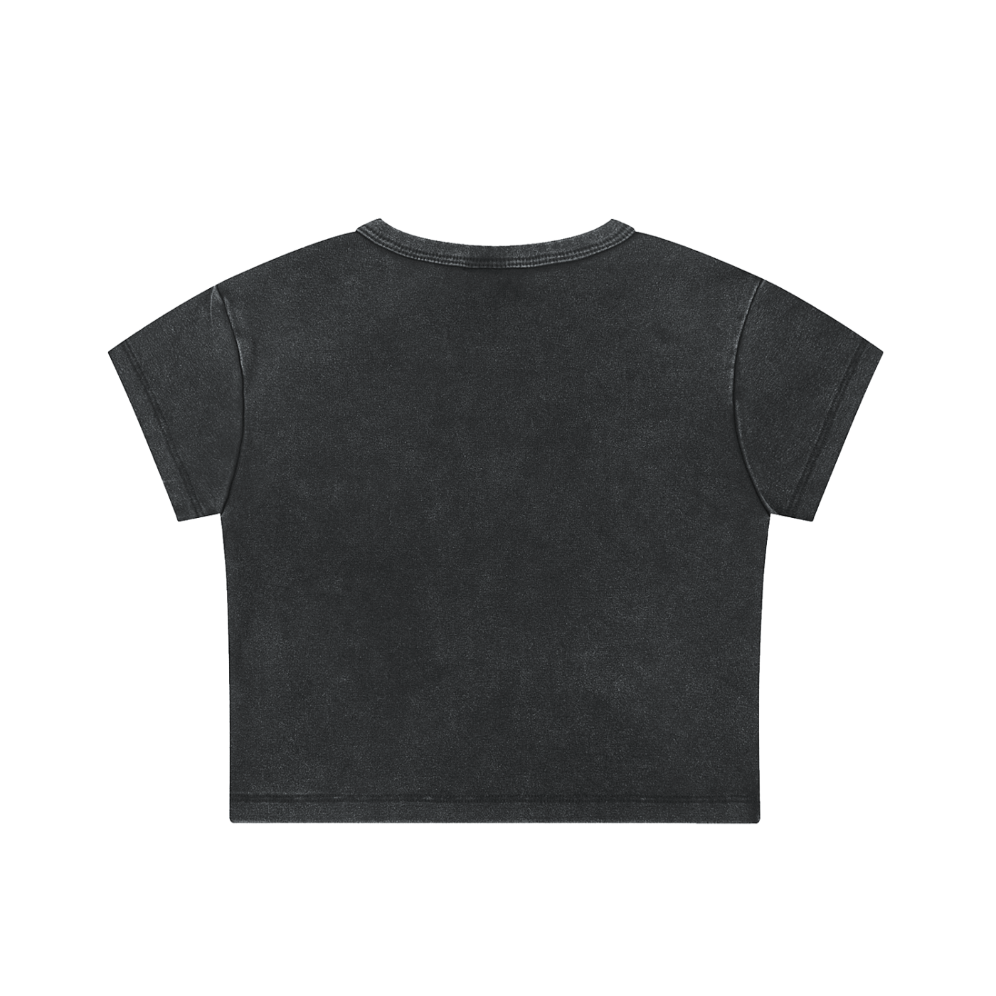 Women's Snow Washed Crop Top – Vintage Oversized Streetwear Tee