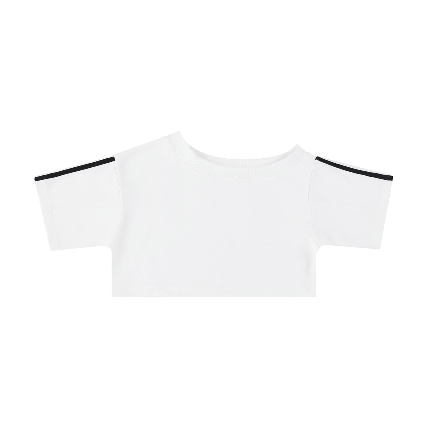 Women's Off-the-Shoulder Crop T-Shirt – Slim Fit Casual Fashion Top