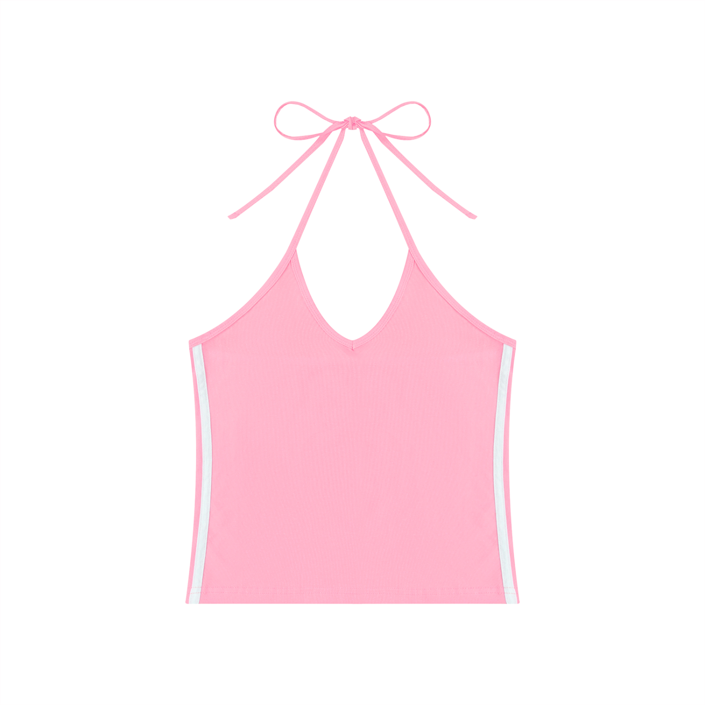 Women's Color Block Halter Crop Tank Top – Sleeveless Summer Essential