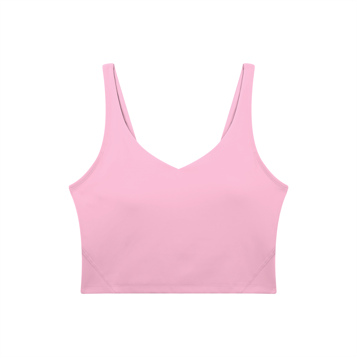 Women's V-Neck Yoga Sports Bra – Seamless Medium Support Workout & Activewear Bra