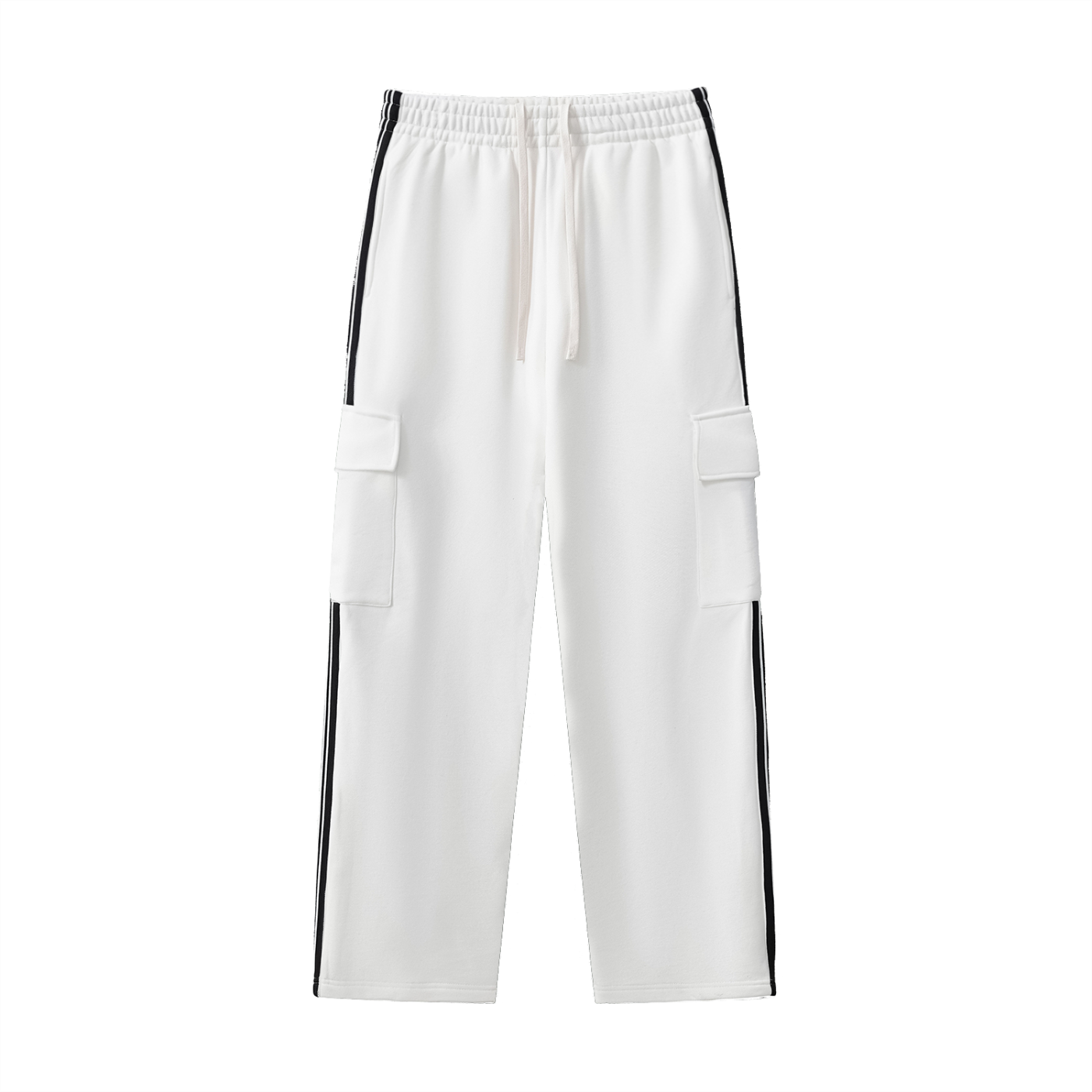 Side Stripe Straight-Leg Pants