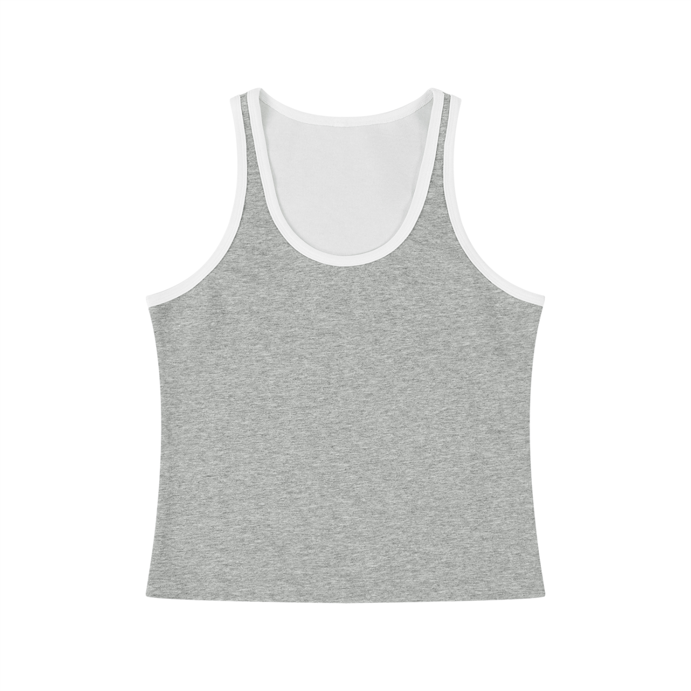 Women's Color Block Cropped Tank Top – Athletic Sleeveless Activewear Top