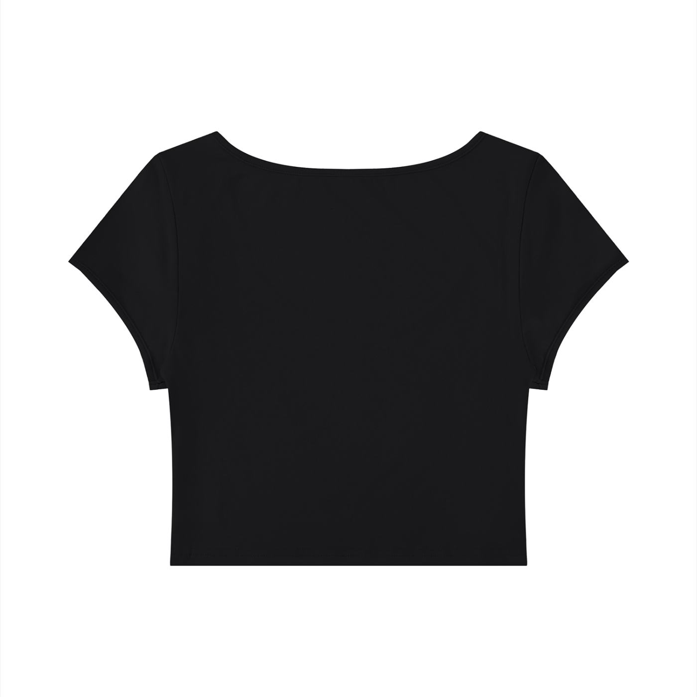 Women's Slim Cap Sleeve Crop T-Shirt – Fitted Everyday Essential Top