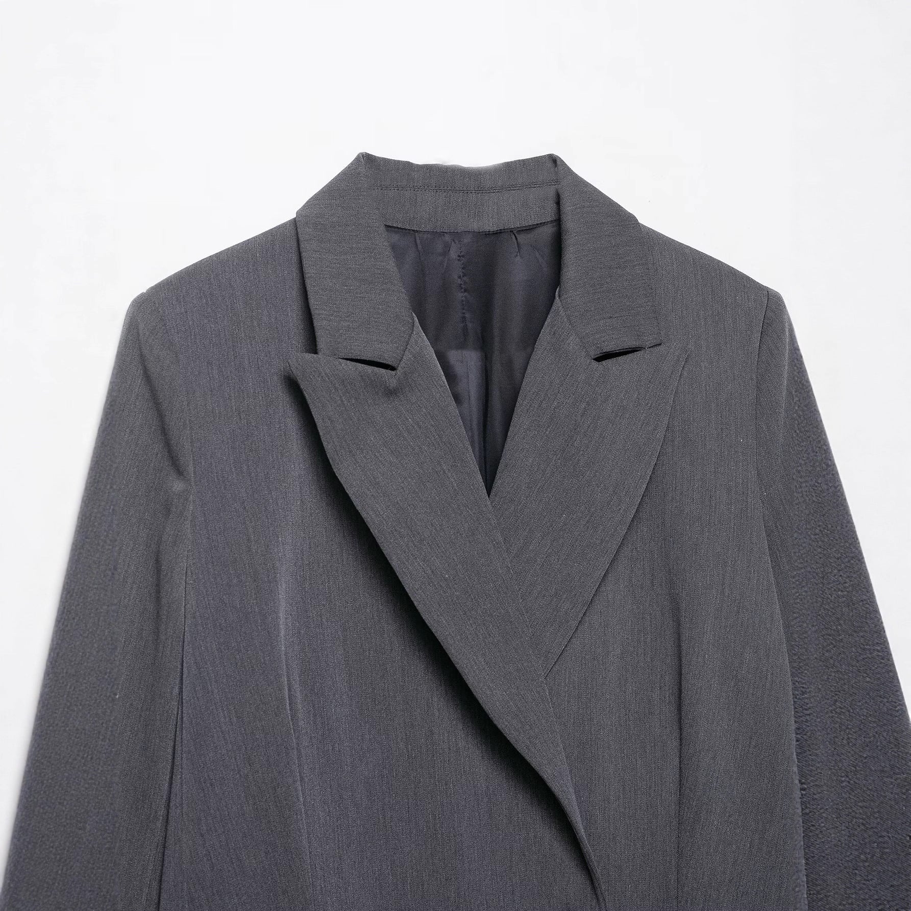 French-style Womens Fashion Versatile Double-breasted Blazer