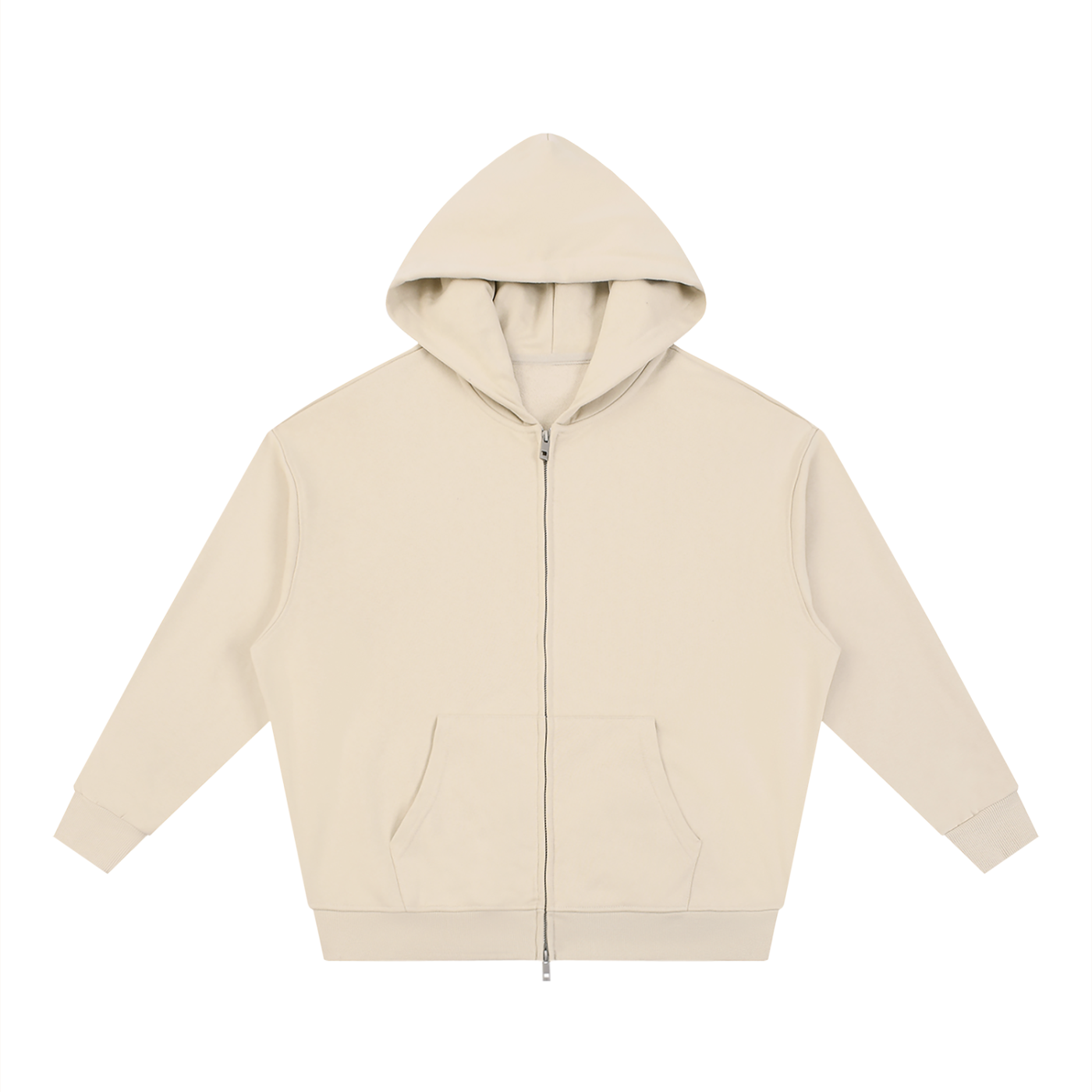 Unisex Loose Fit Full-Zip Hoodie – Premium Casual Streetwear Sweatshirt
