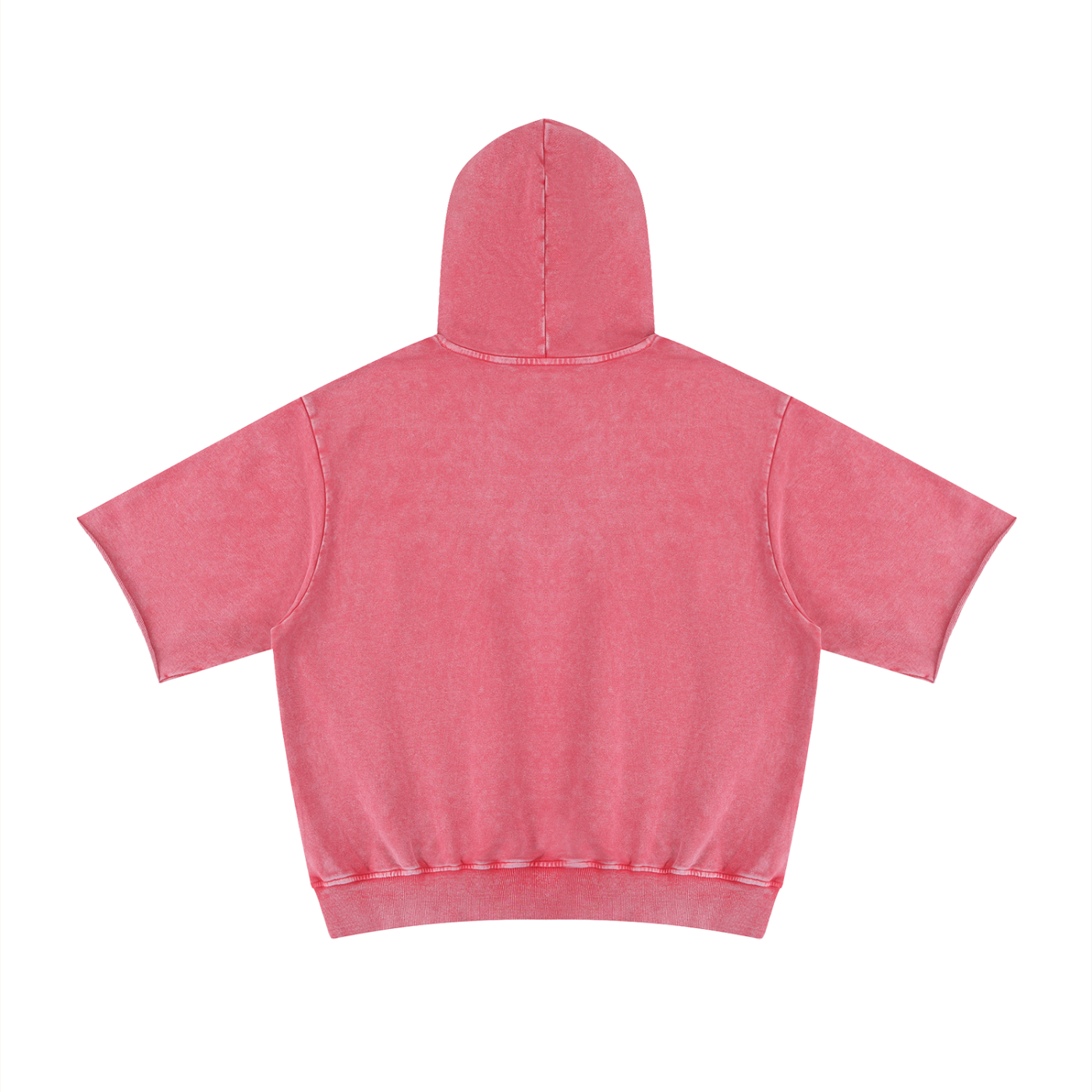 Unisex Mineral Wash Short Sleeve Hoodie – Oversized Vintage Streetwear Hooded Tee