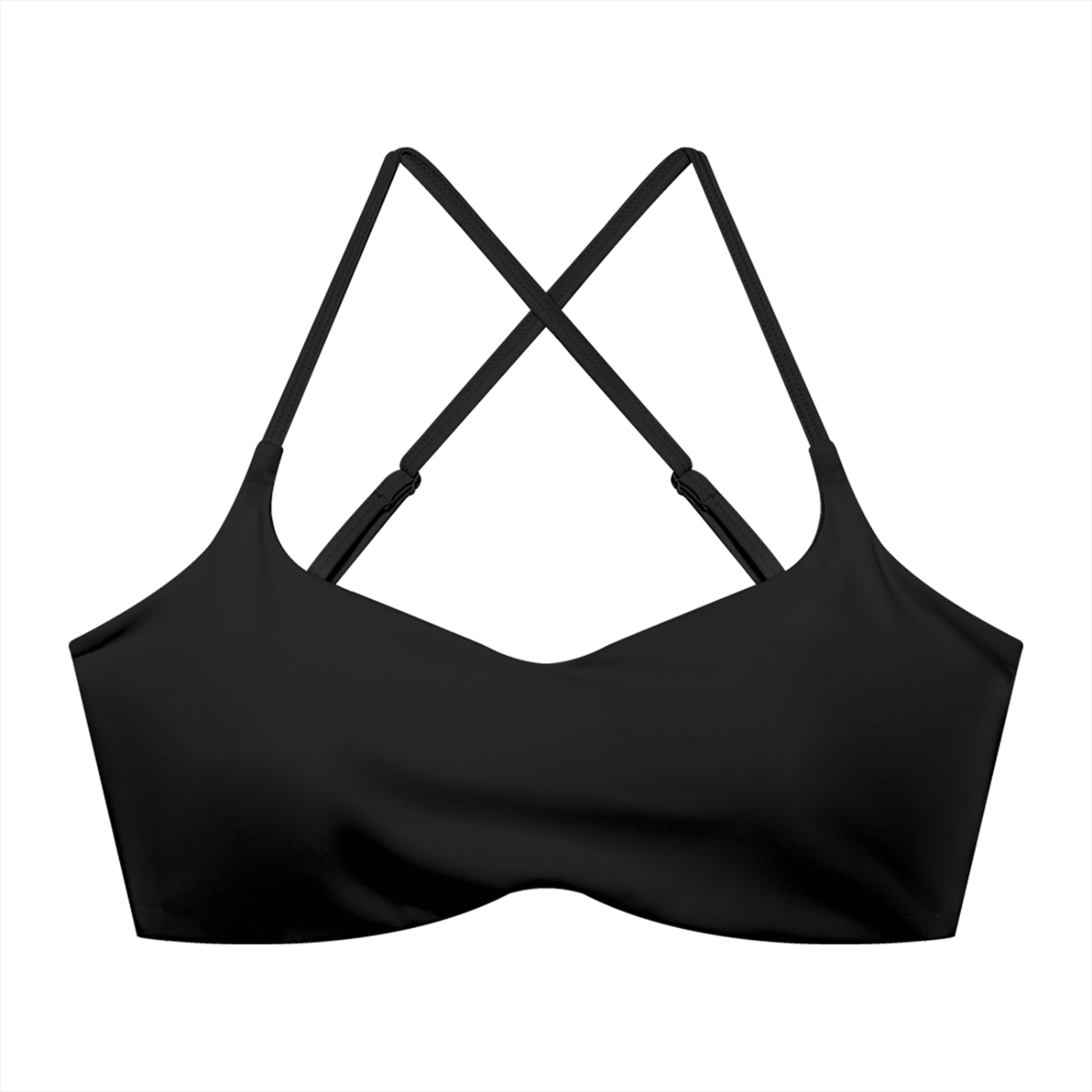 Women's Cropped Sports Bra – High Support Seamless Workout & Yoga Bra