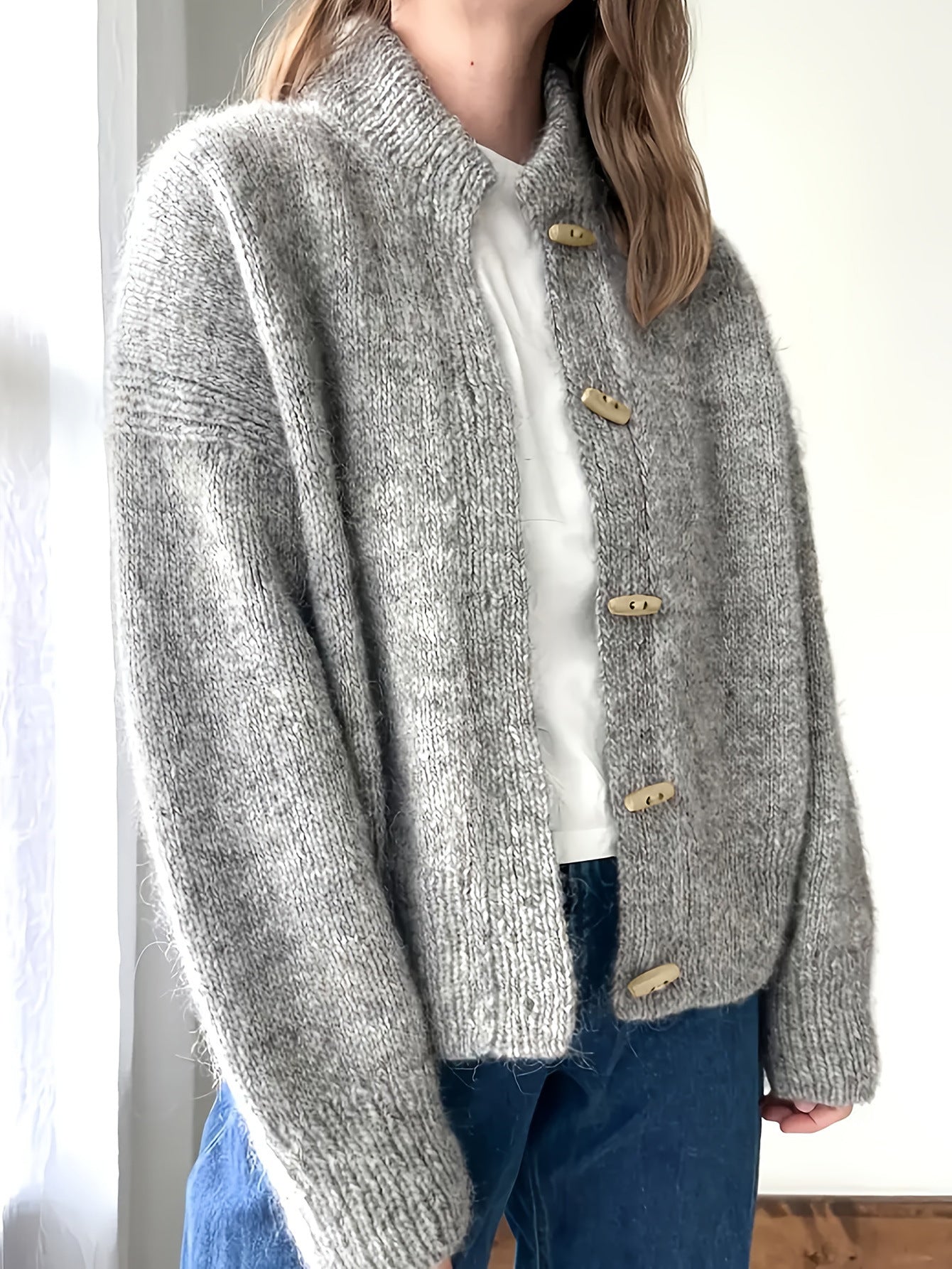 Women's Simple Loose Casual Knitted Cardigan