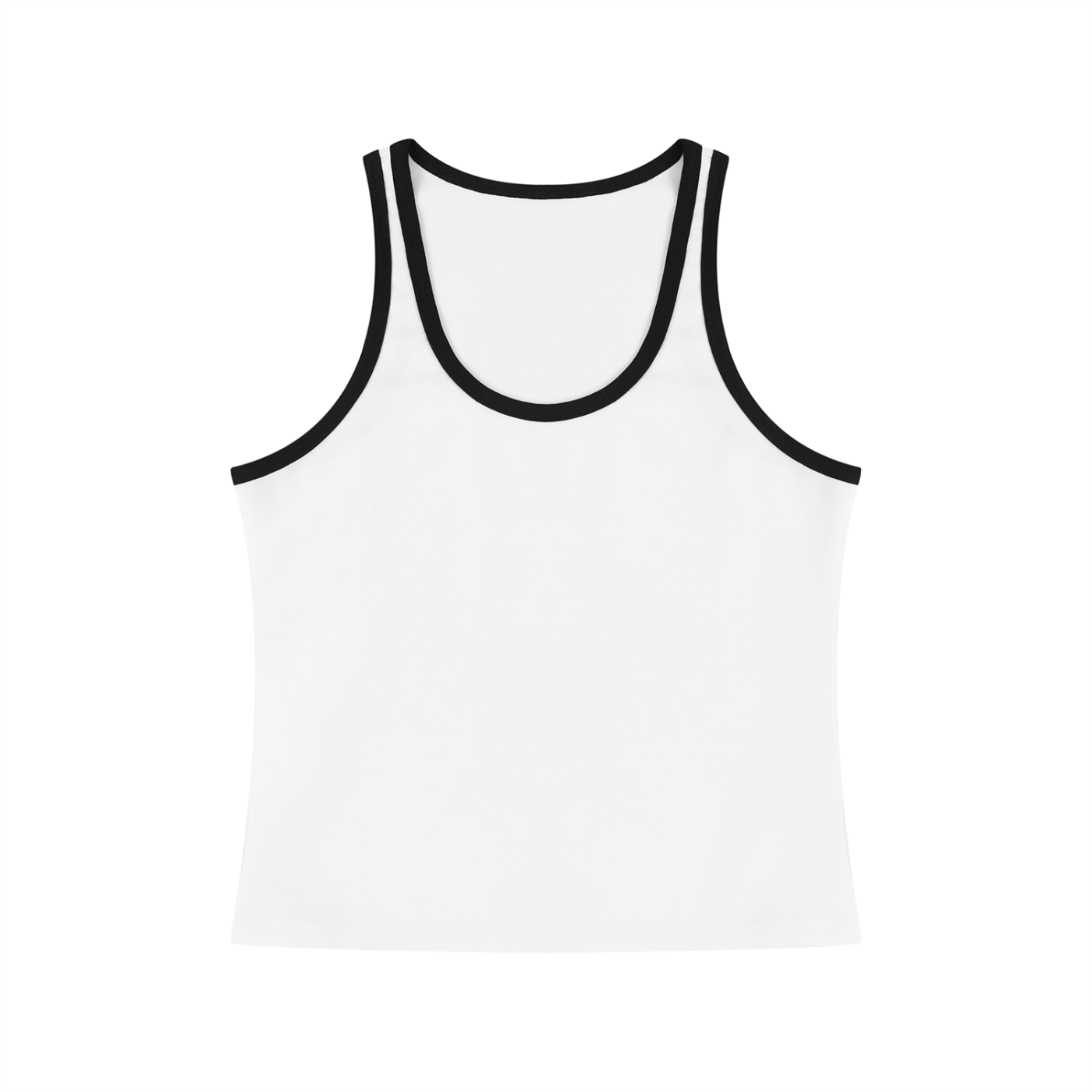 Women's Color Block Cropped Tank Top – Athletic Sleeveless Activewear Top