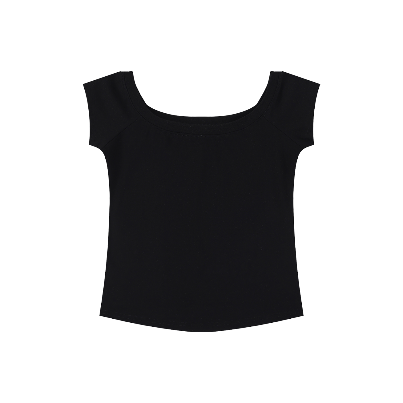Women's Off-the-Shoulder Crop T-Shirt – Slim Fit Casual Fashion Top