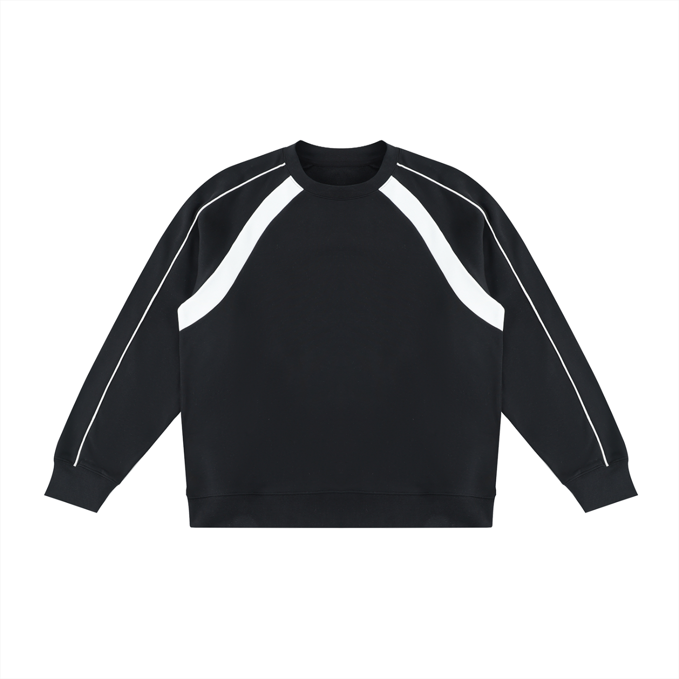 Unisex Color Block Crewneck Sweatshirt – Oversized Premium Streetwear Pullover