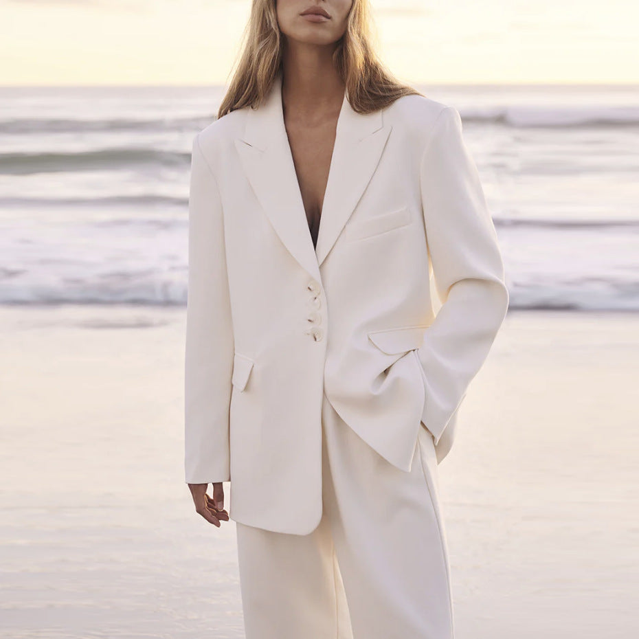 Workwear Women's Dress Solid Color High-grade Suit