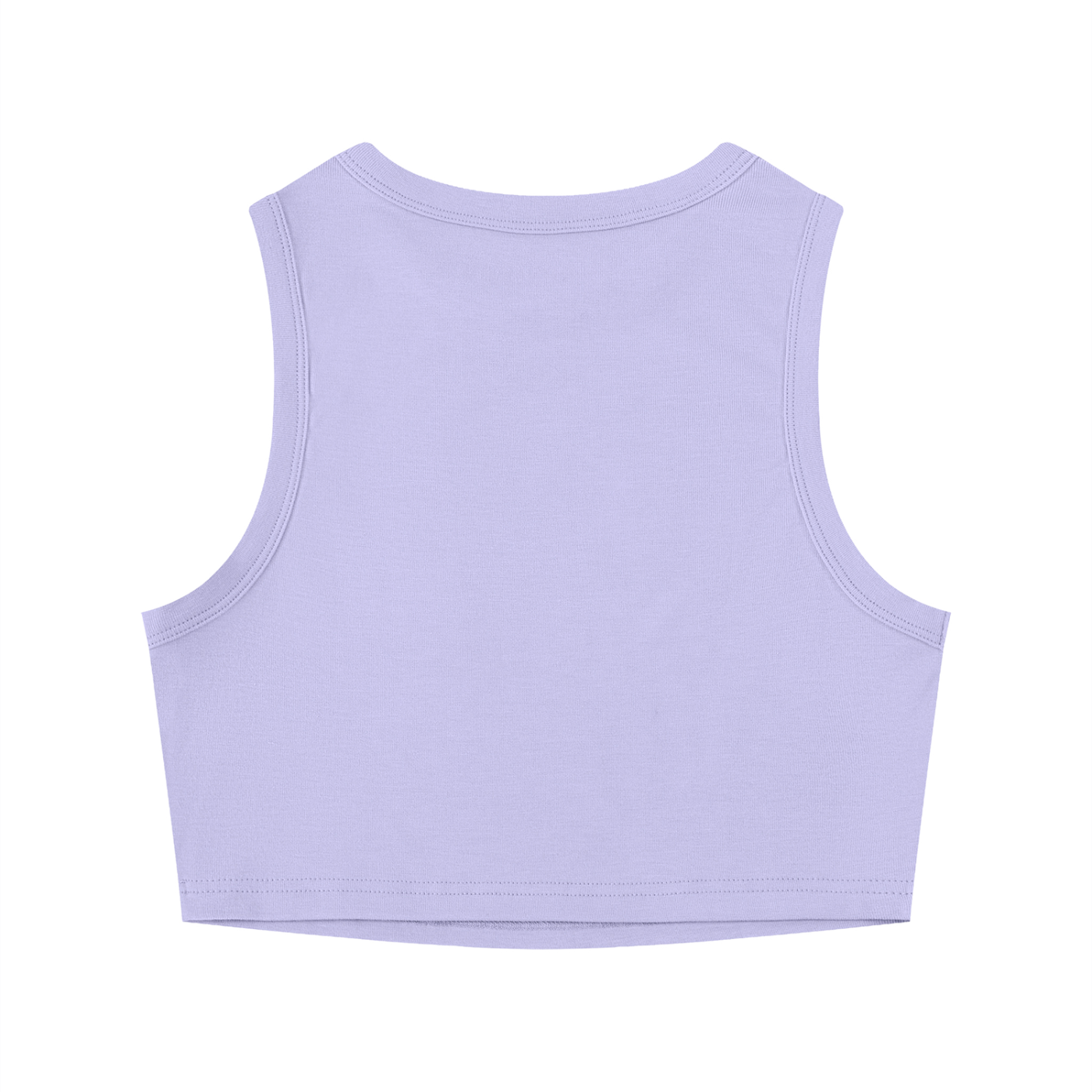 Women's Tight Crew Neck Crop Tank Top – Slim Fit Essential Sleeveless Top