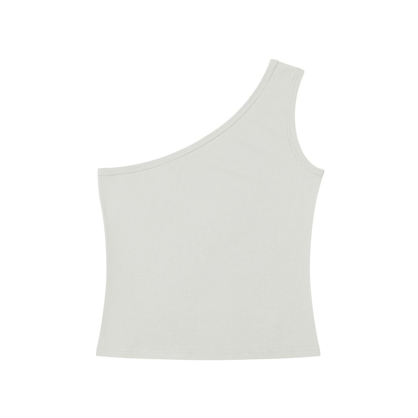 Women's One Shoulder Crop T-Shirt – Slim Fit Trendy Casual Top