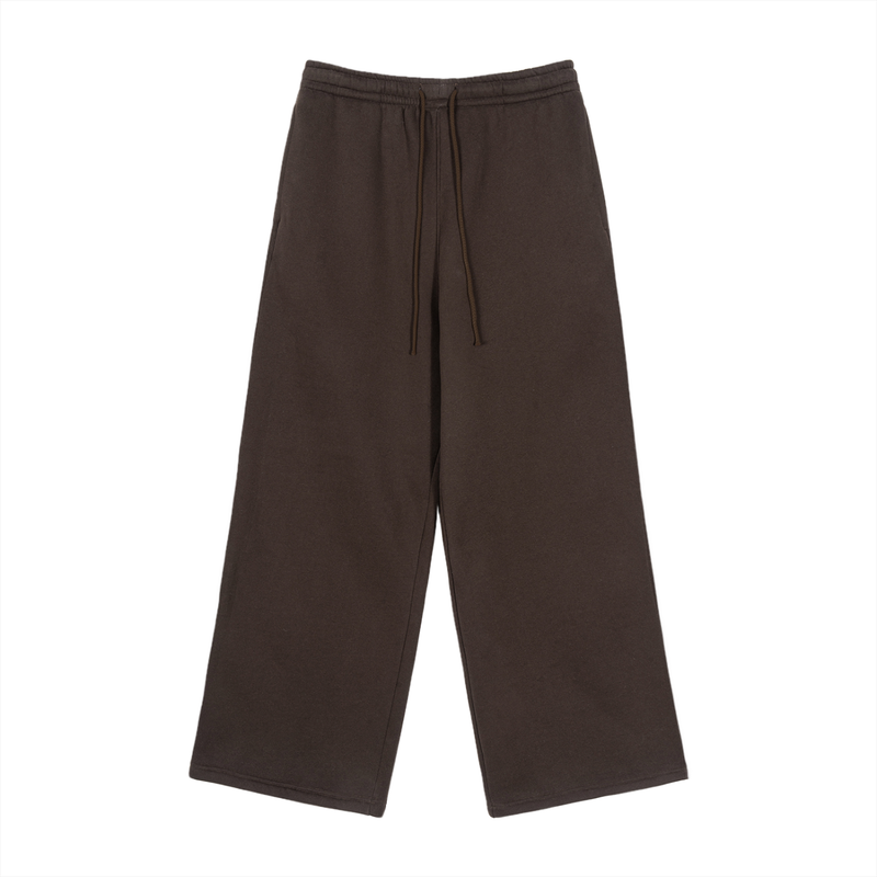Fleece Drawstring Straight-Leg Sweatpants