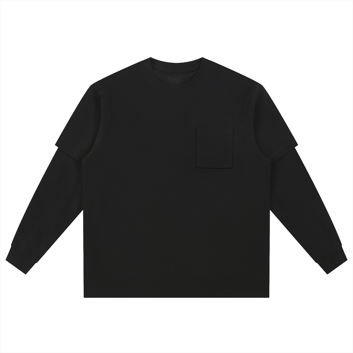 Layered Long Sleeve Oversized Tee