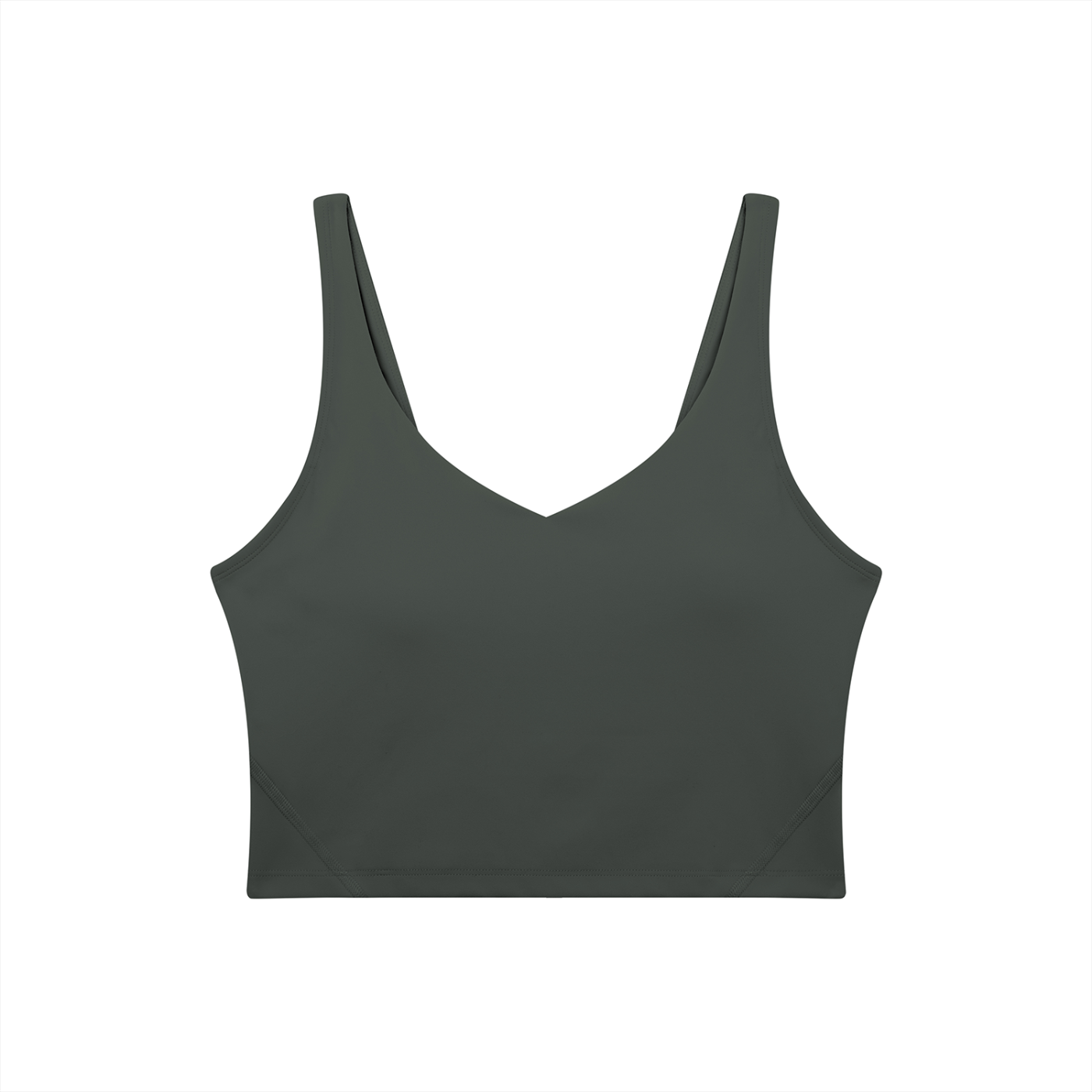Women's V-Neck Yoga Sports Bra – Seamless Medium Support Workout & Activewear Bra