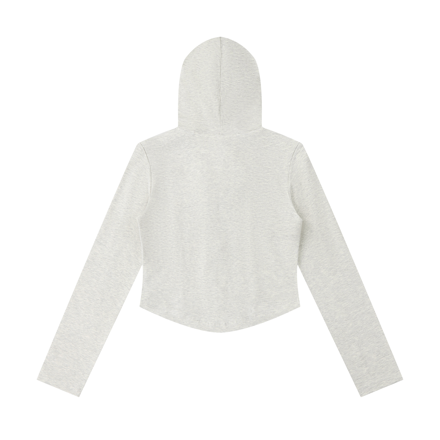 Women's Slim Cropped Full-Zip Hoodie – Fitted Athleisure Sweatshirt