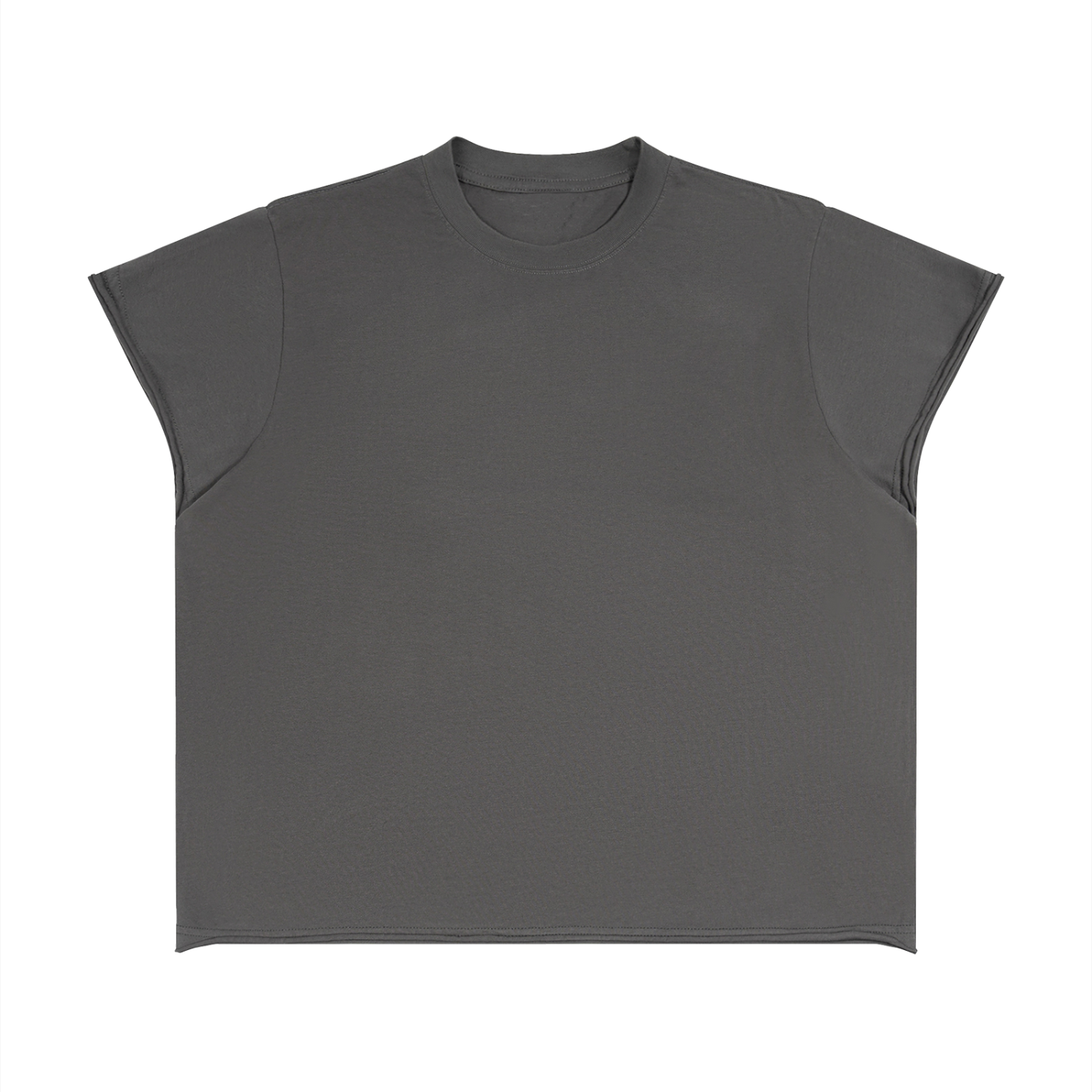 Unisex Boxy Raw Edge T-Shirt – Oversized Heavyweight Vintage Streetwear Tee