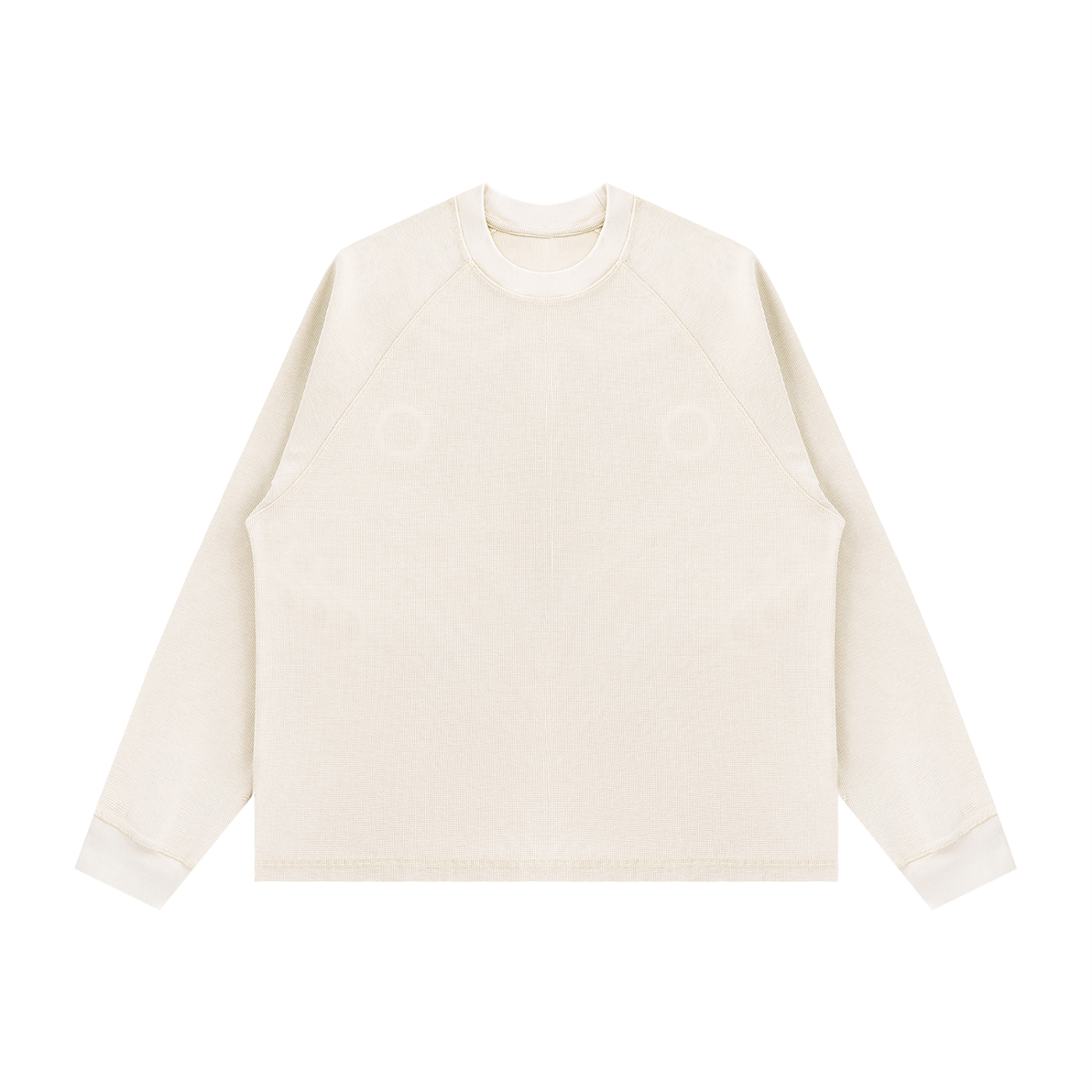 Unisex Vintage Wash Boxy Waffle T-Shirt – Oversized Textured Streetwear Tee