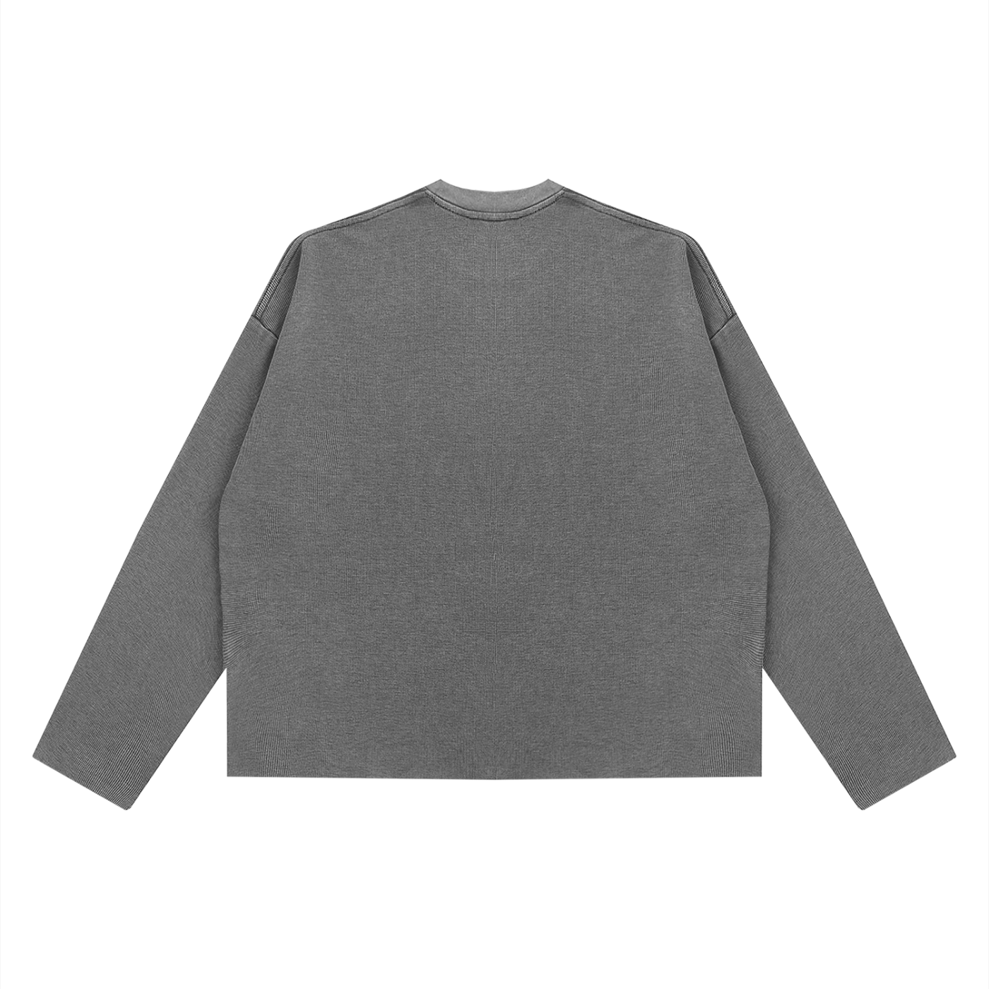 Unisex Vintage Wash Boxy Waffle Raw Edge T-Shirt – Oversized Premium Streetwear Tee
