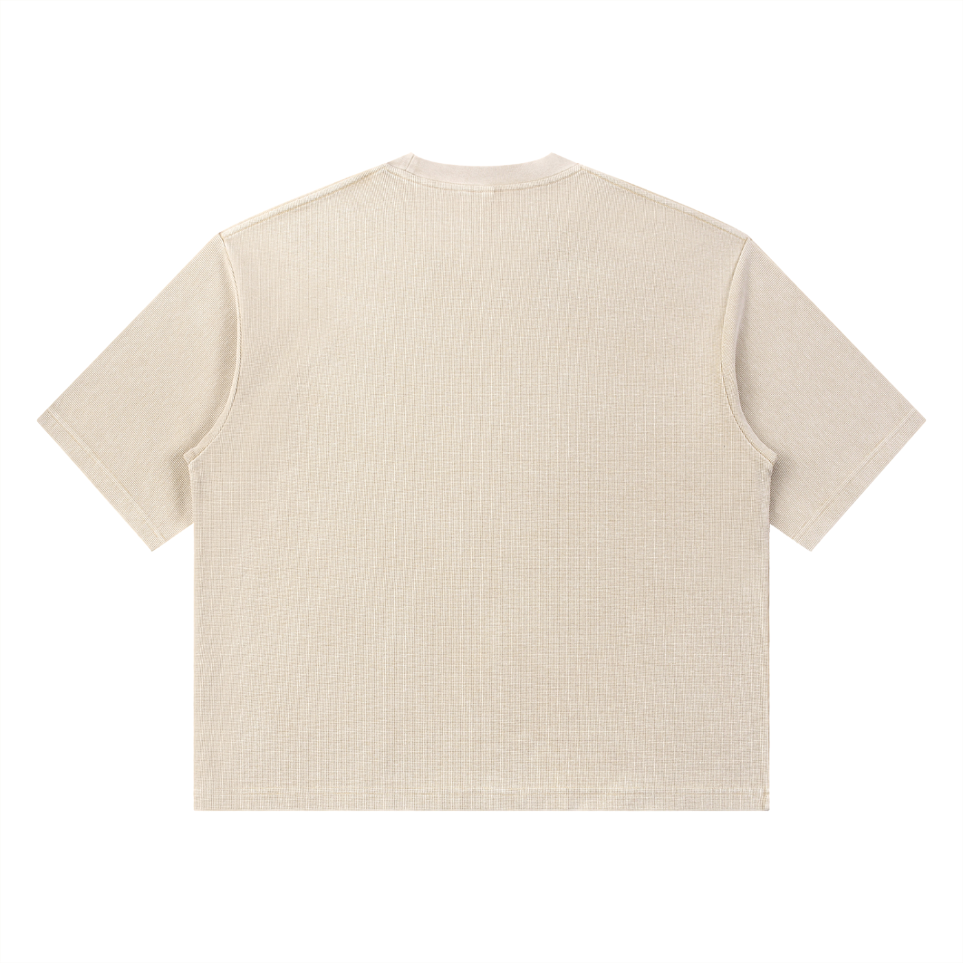 Unisex Mineral Wash Waffle Boxy T-Shirt – Oversized Textured Streetwear Tee