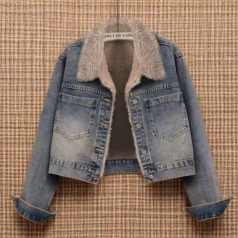 Women's Vintage Short Loose Denim Jacket