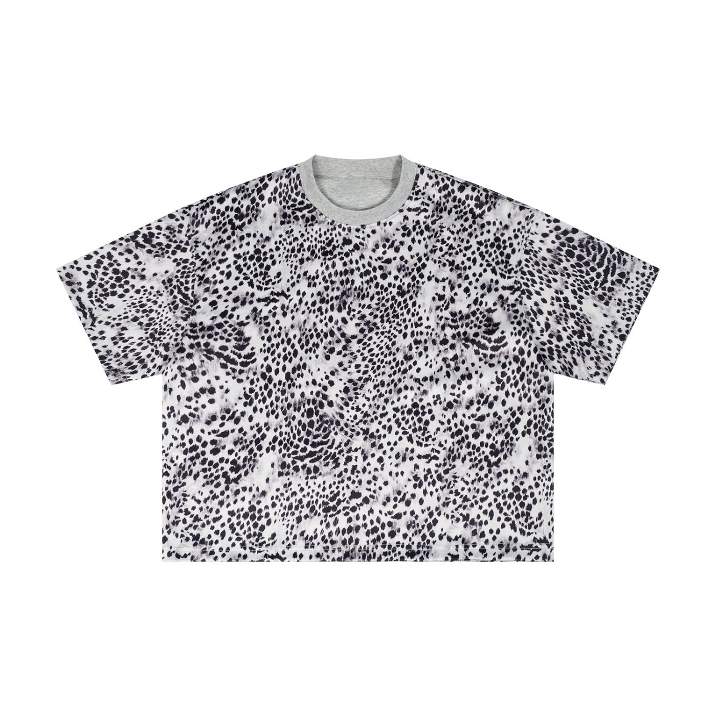 Unisex Leopard Print Boxy T-Shirt – Oversized Premium Streetwear Tee