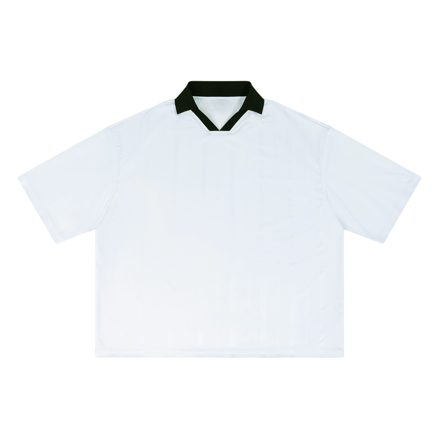 Unisex Striped Boxy Soccer Jersey – Oversized Retro Football Streetwear Shirt