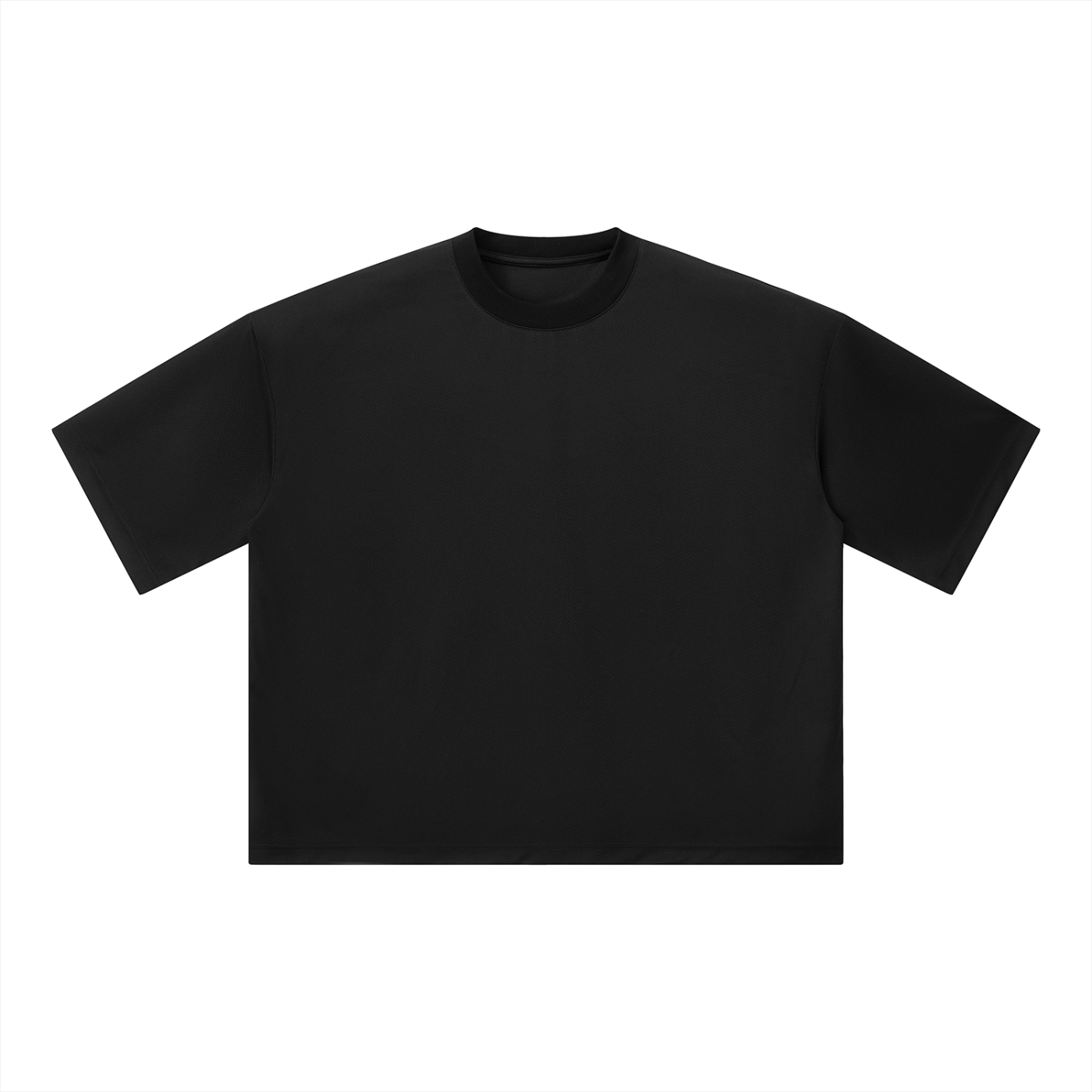 Unisex Boxy Mesh Crewneck T-Shirt – Oversized Breathable Streetwear Tee