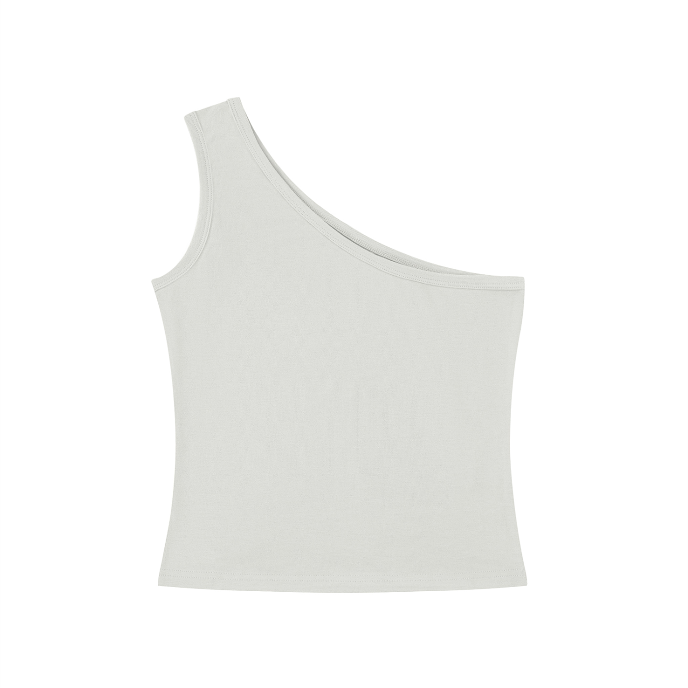 Women's One Shoulder Crop T-Shirt – Slim Fit Trendy Casual Top
