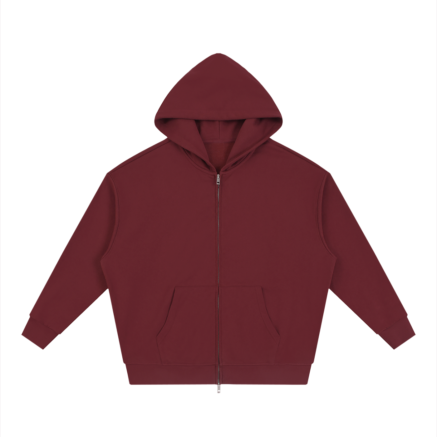 Unisex Loose Fit Full-Zip Hoodie – Premium Casual Streetwear Sweatshirt