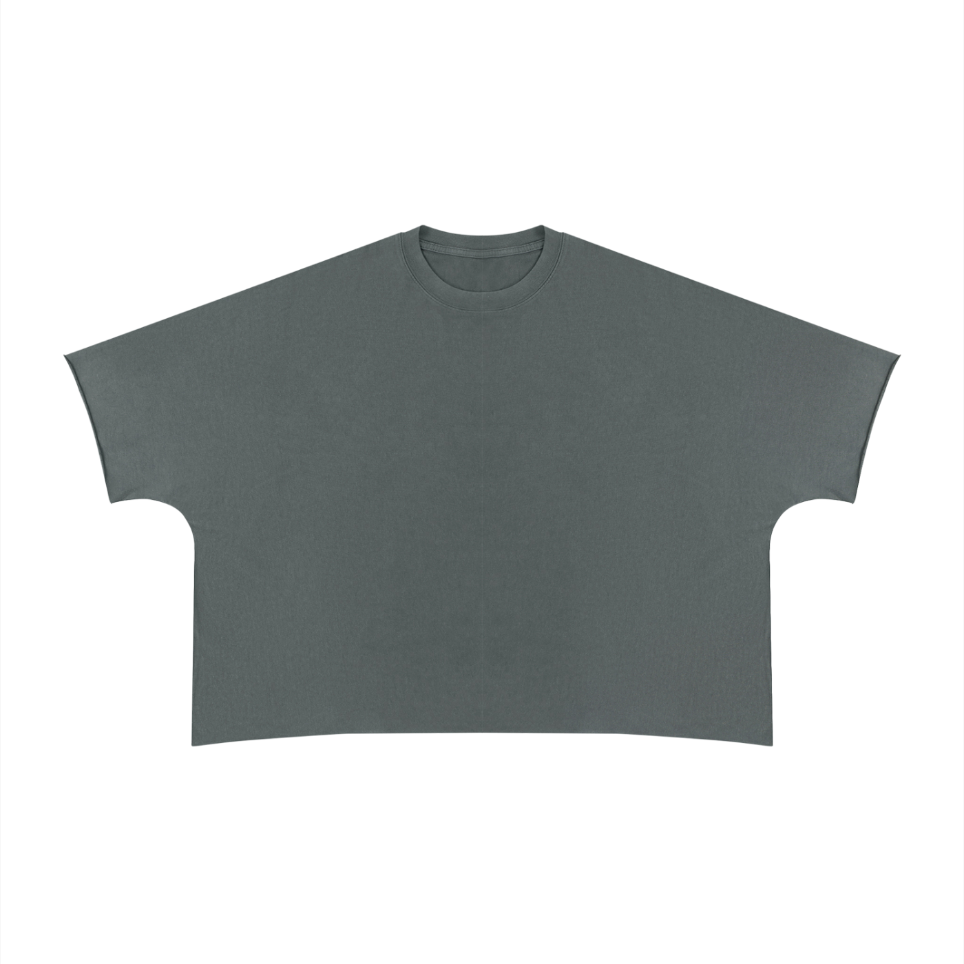 Unisex Heavyweight Boxy Raw Edge T-Shirt – Premium Oversized Streetwear Tee