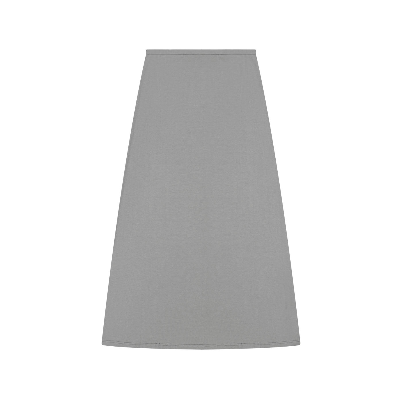 Women's Solid Color Knit Maxi Skirt – High-Waisted Stretch Casual Skirt