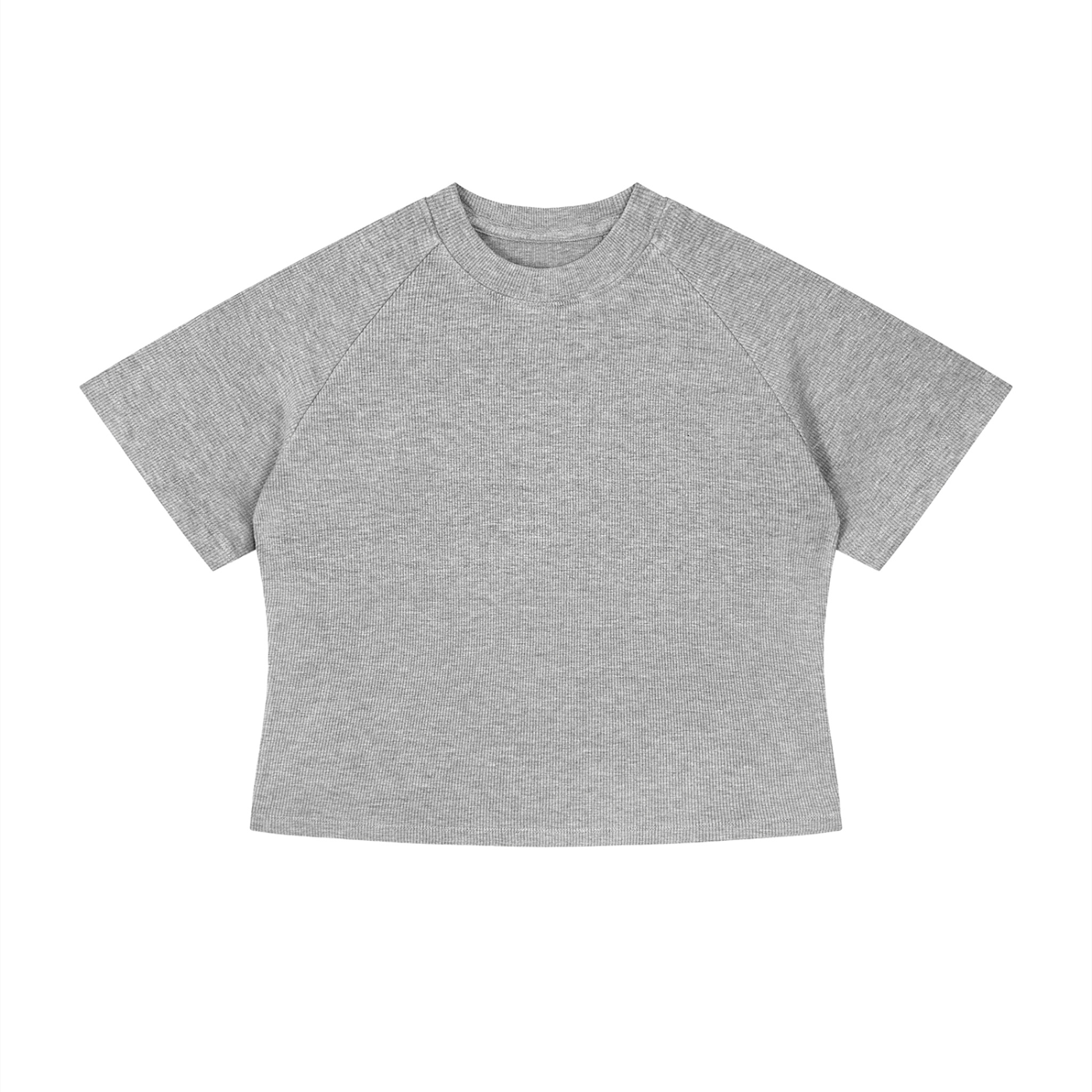 Women's Mineral Wash Crop T-Shirt – Slim Fit Vintage Streetwear Tee