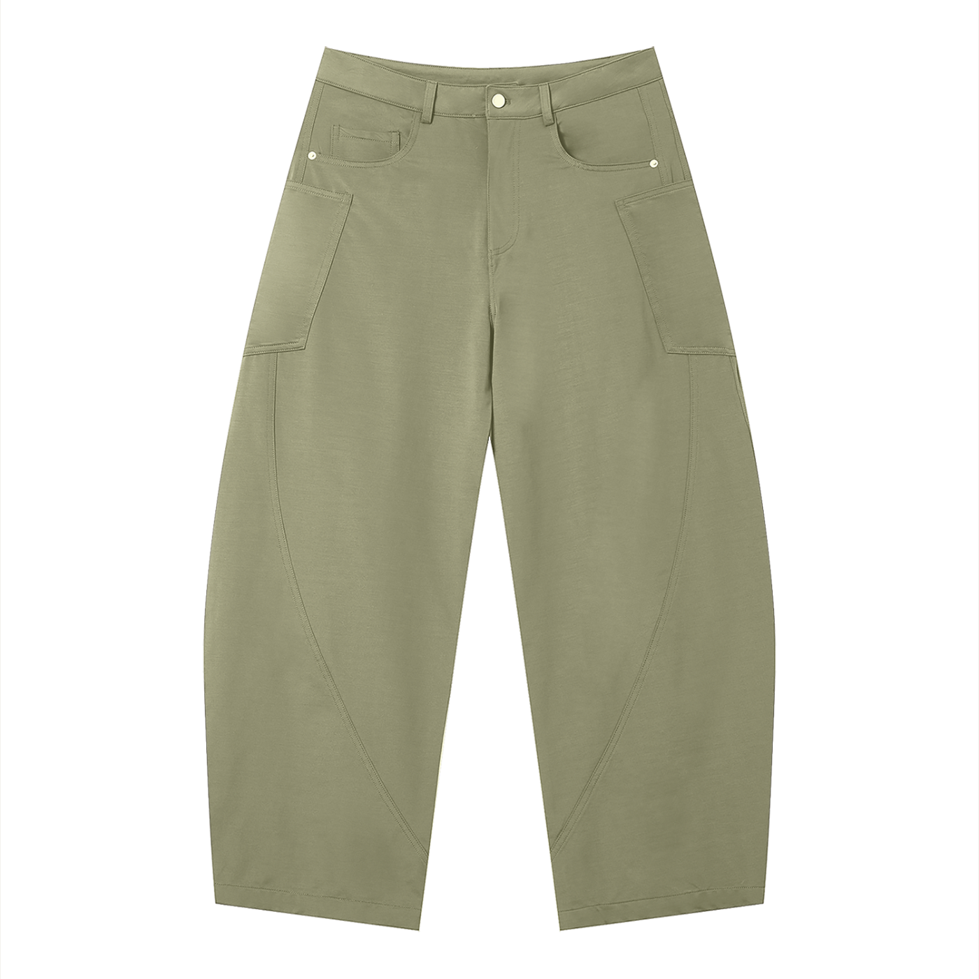 Men's Barrel Leg Pants – Relaxed Fit Premium Casual Trousers