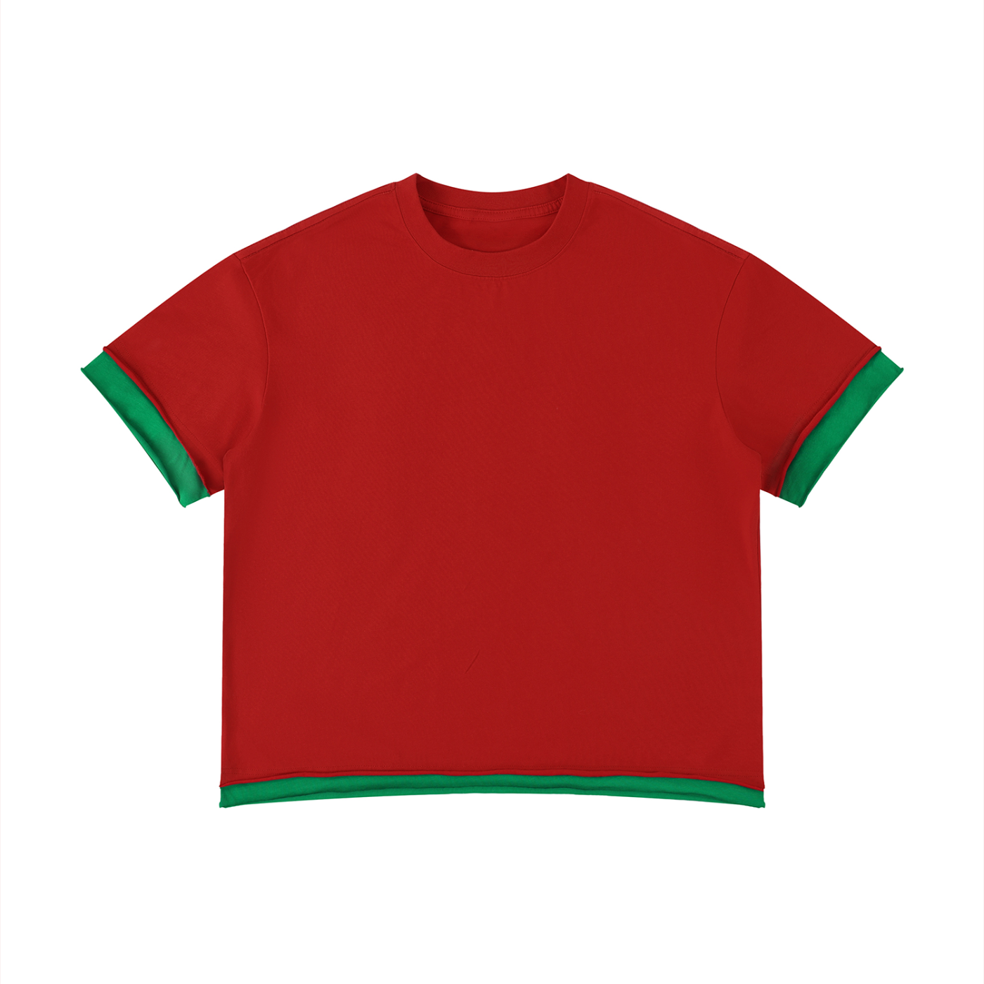 Unisex Boxy Color Block T-Shirt – Oversized Premium Streetwear Tee