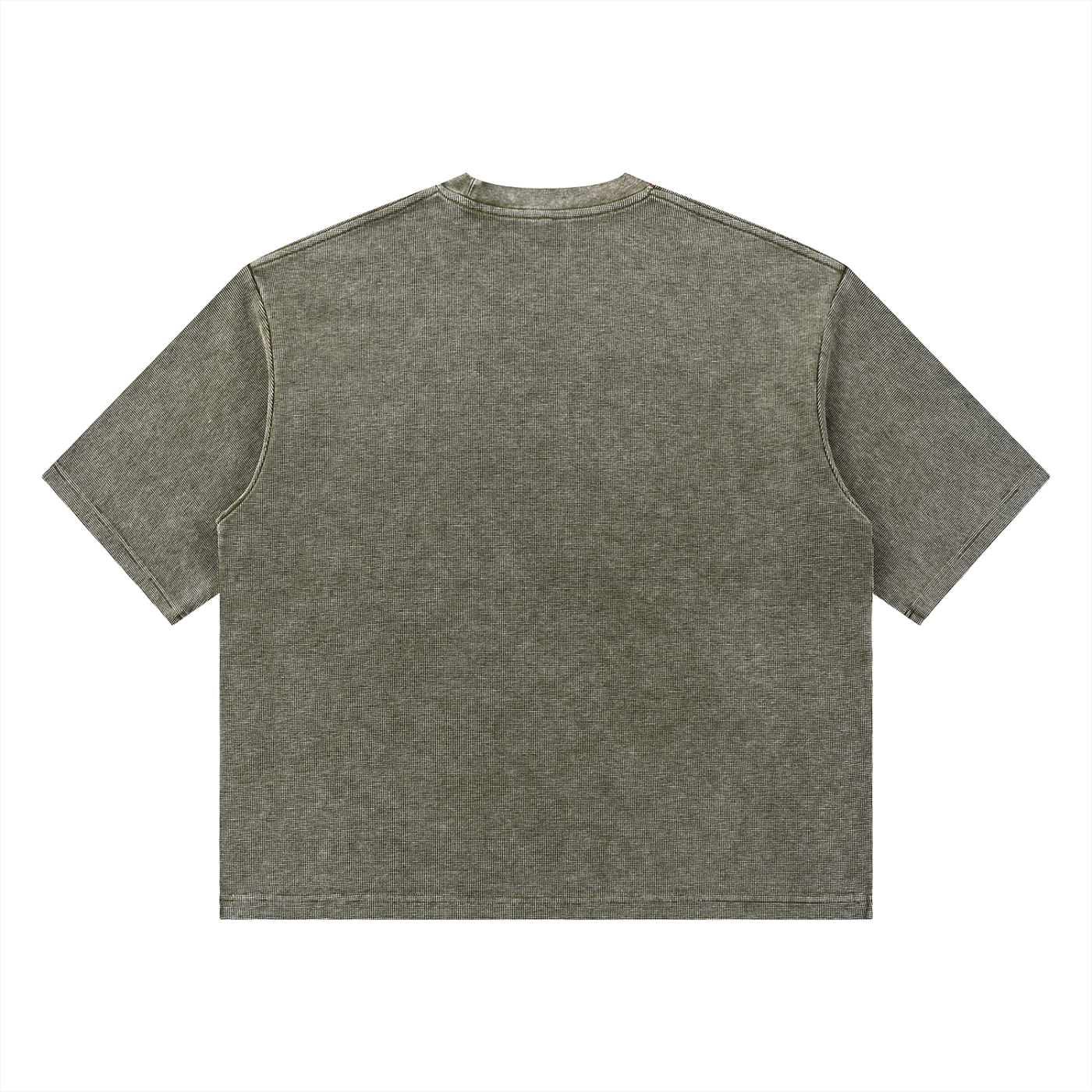 Unisex Mineral Wash Waffle Boxy T-Shirt – Oversized Textured Streetwear Tee