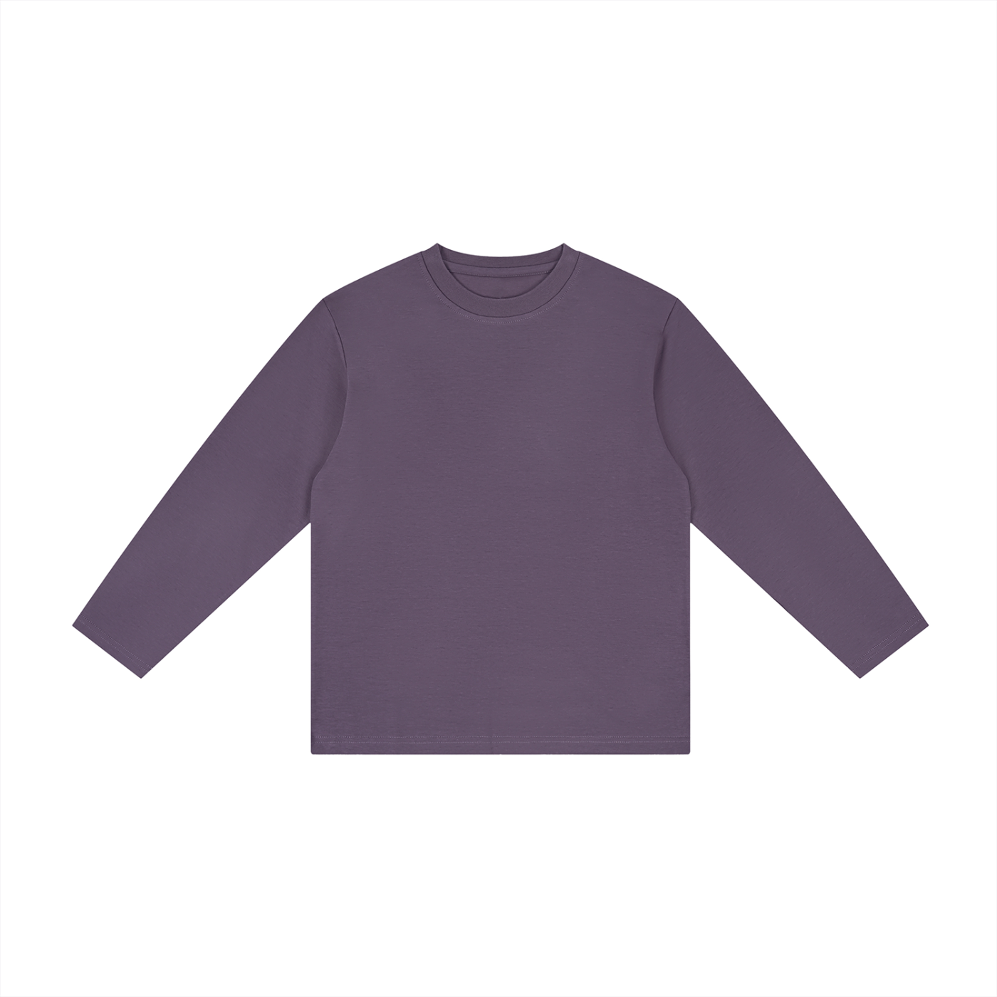 Kids' Drop Shoulder Long Sleeve T-Shirt – Oversized Cotton Casual Tee