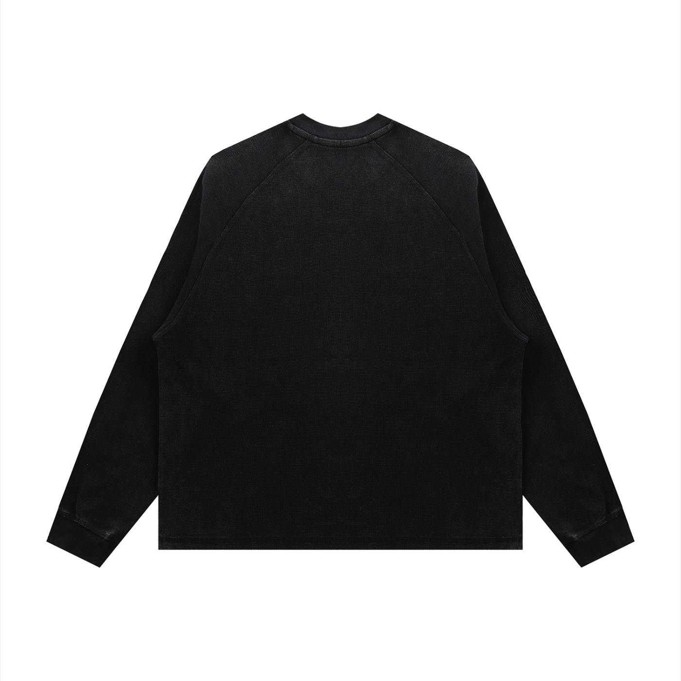 Unisex Vintage Wash Boxy Waffle T-Shirt – Oversized Textured Streetwear Tee