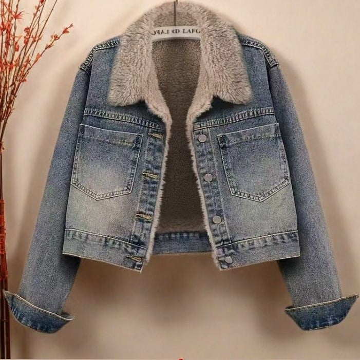 Women's Vintage Short Loose Denim Jacket