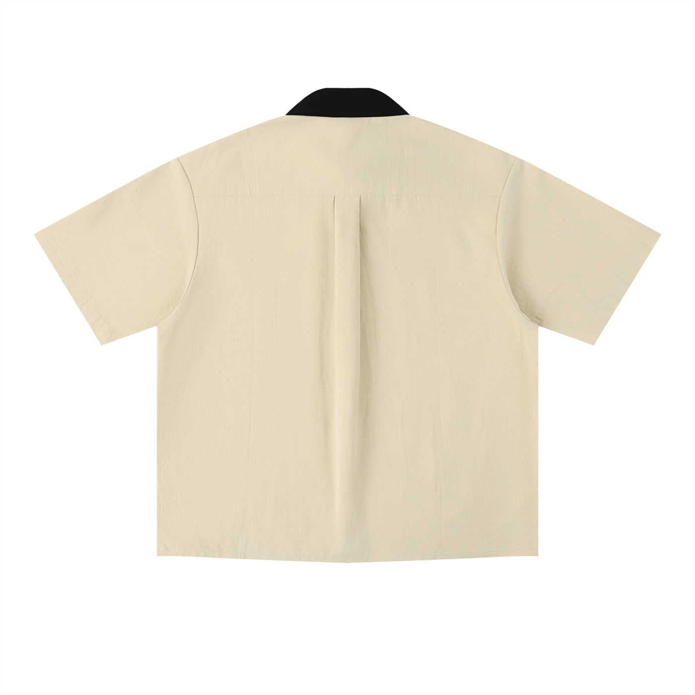 Unisex Color Block Short Sleeve Shirt – Relaxed Fit Casual Button-Up