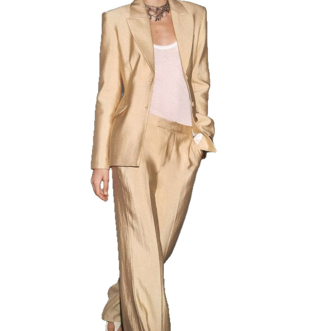 Two-piece Pants Set Casual Design Polyester
