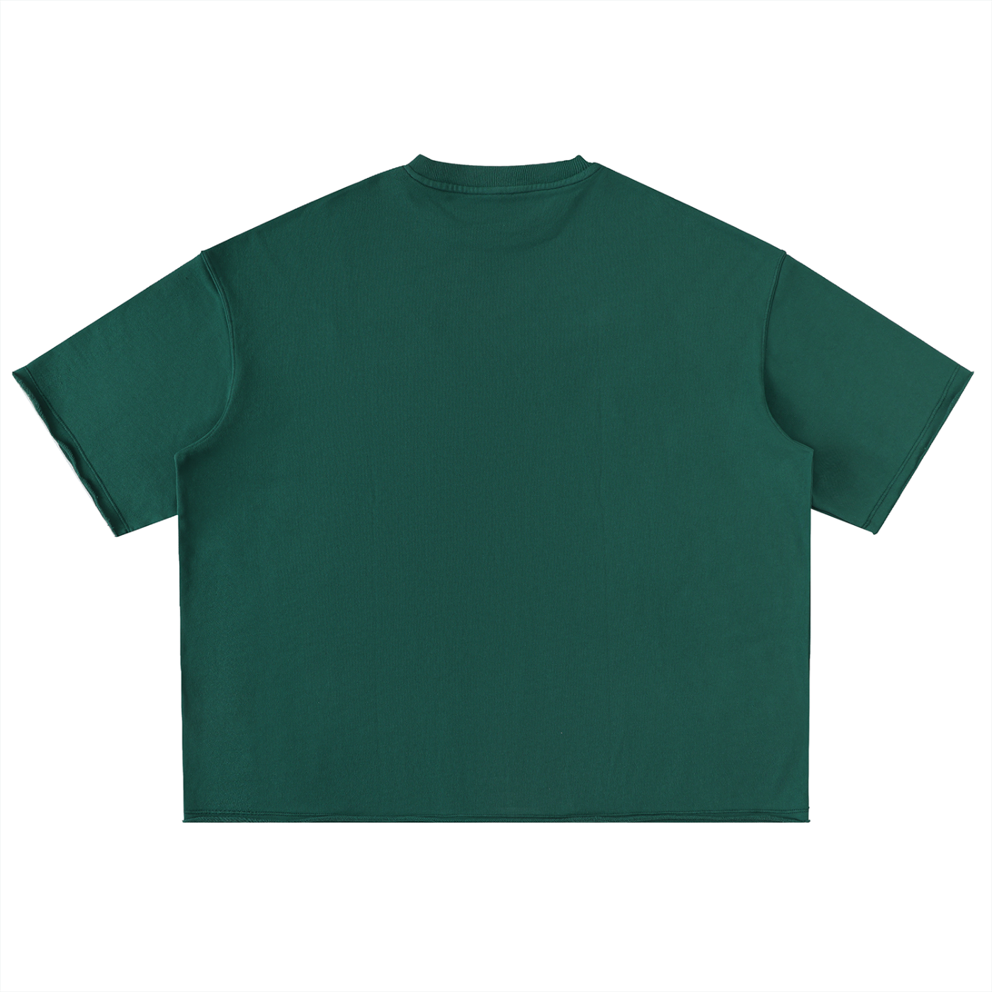 Washed Rolled Hem Half Sleeve T-Shirt