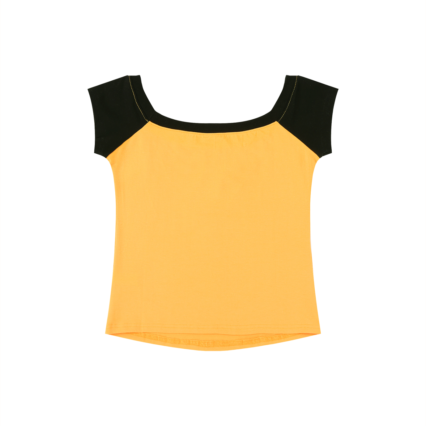 Women's Off-the-Shoulder Crop T-Shirt – Slim Fit Casual Fashion Top