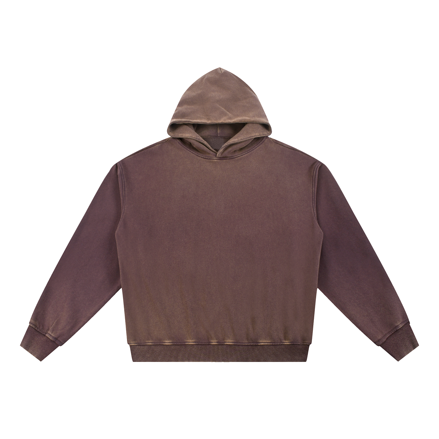 Vintage Washed Gradient Fleece Hoodie