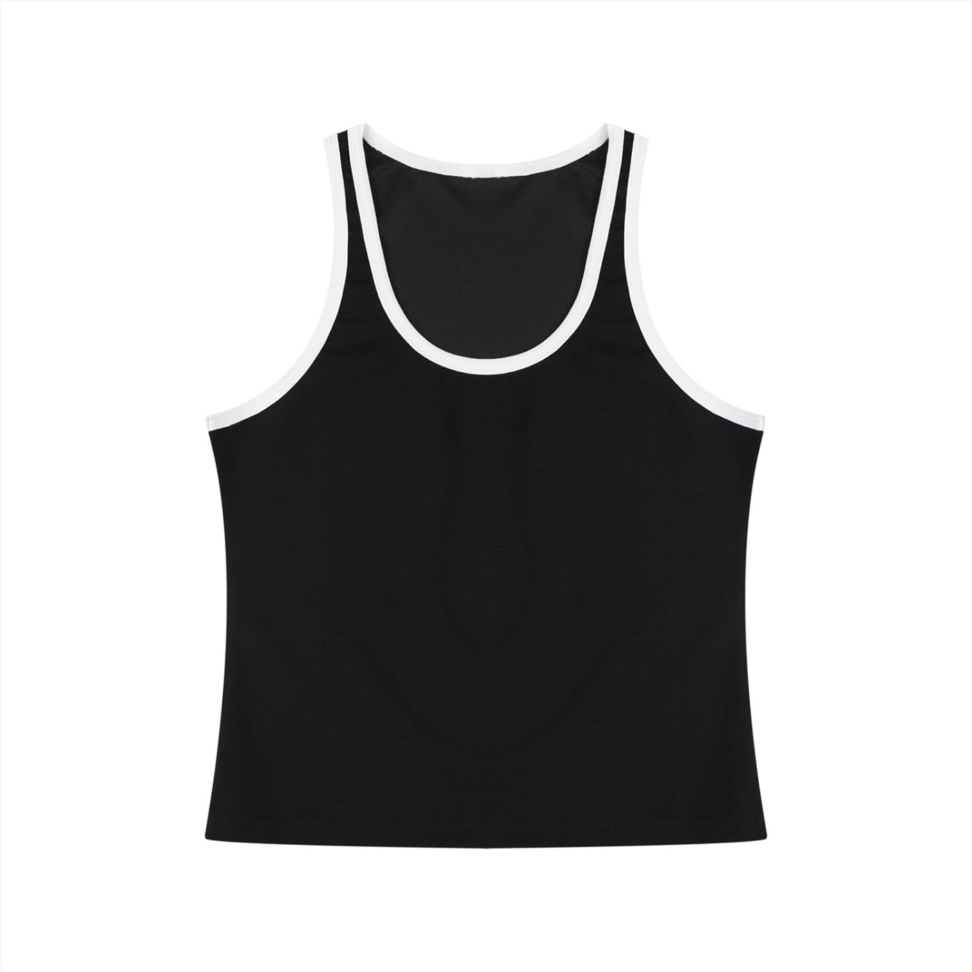 Women's Color Block Cropped Tank Top – Athletic Sleeveless Activewear Top
