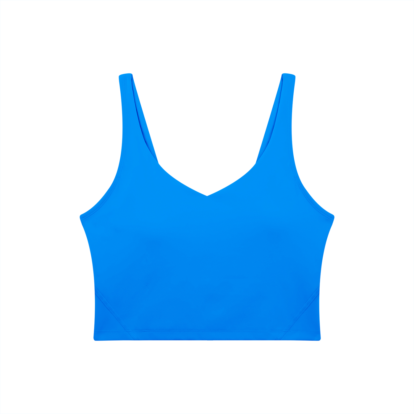 Women's V-Neck Yoga Sports Bra – Seamless Medium Support Workout & Activewear Bra