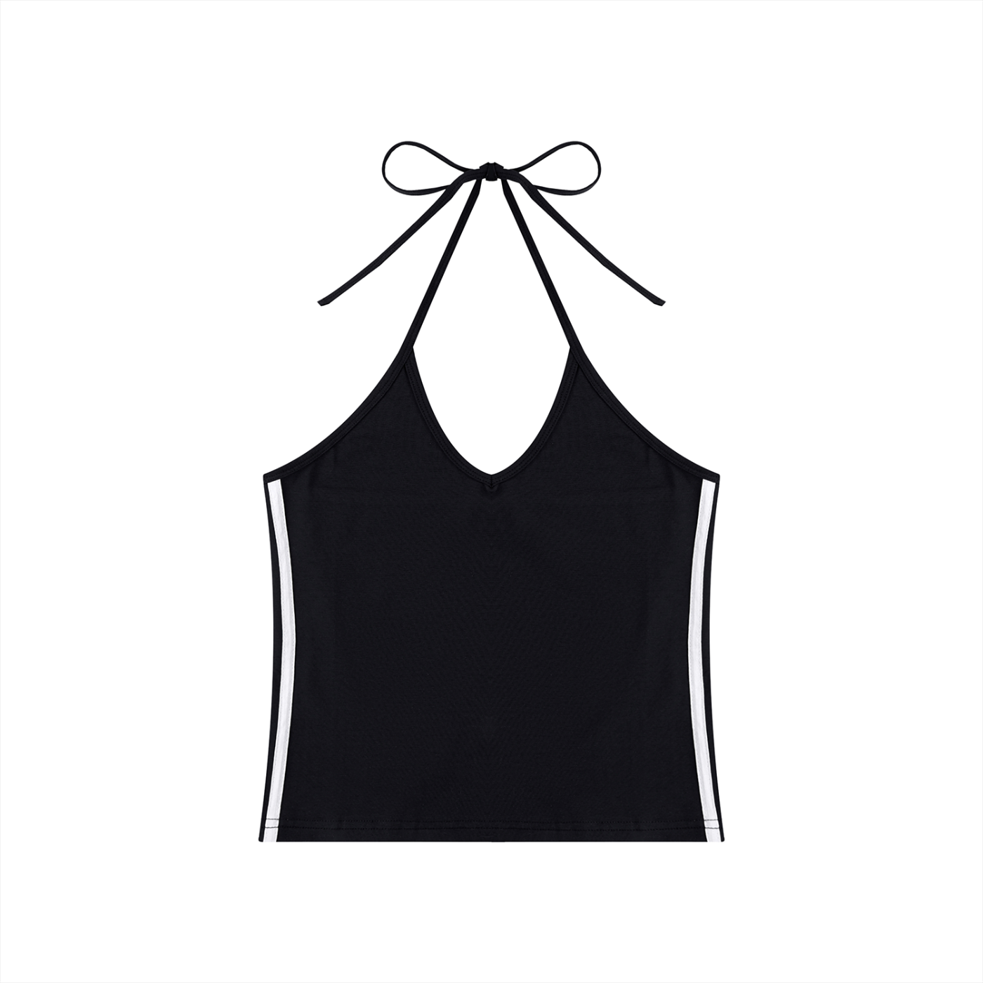 Women's Color Block Halter Crop Tank Top – Sleeveless Summer Essential