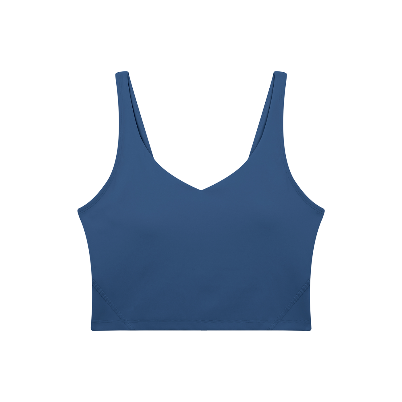 Women's V-Neck Yoga Sports Bra – Seamless Medium Support Workout & Activewear Bra